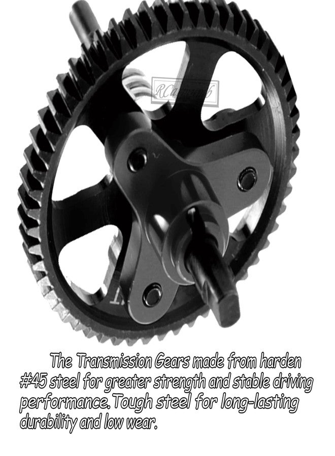Rcarmumb Hardened Steel Slipper Clutch Eliminator Gear Upgrades Part for 1/10 Slash 4X4/VXL Stampede 4X4/VXL Rustler 4X4/VXL,54T Spur Gear with Pinions Gears Set(15T 17T 19T),#6878,Black - Image 5